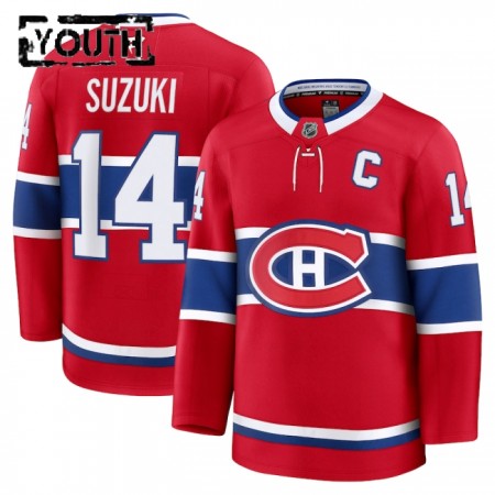 Montreal Canadiens Dresy Fanatics Premium Nick Suzuki 2024-25 Červené Domácí - Dětské Montreal Canadiens Dresy Fanatics Premium Nick Suzuki 2024-25 Červené Domácí - Dětské